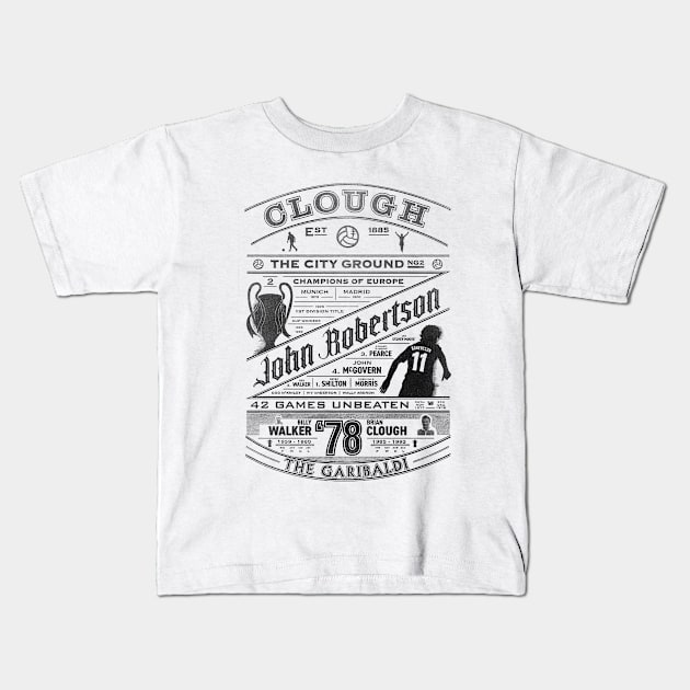 Garibaldi 42 Games Unbeaten Kids T-Shirt by TerraceTees